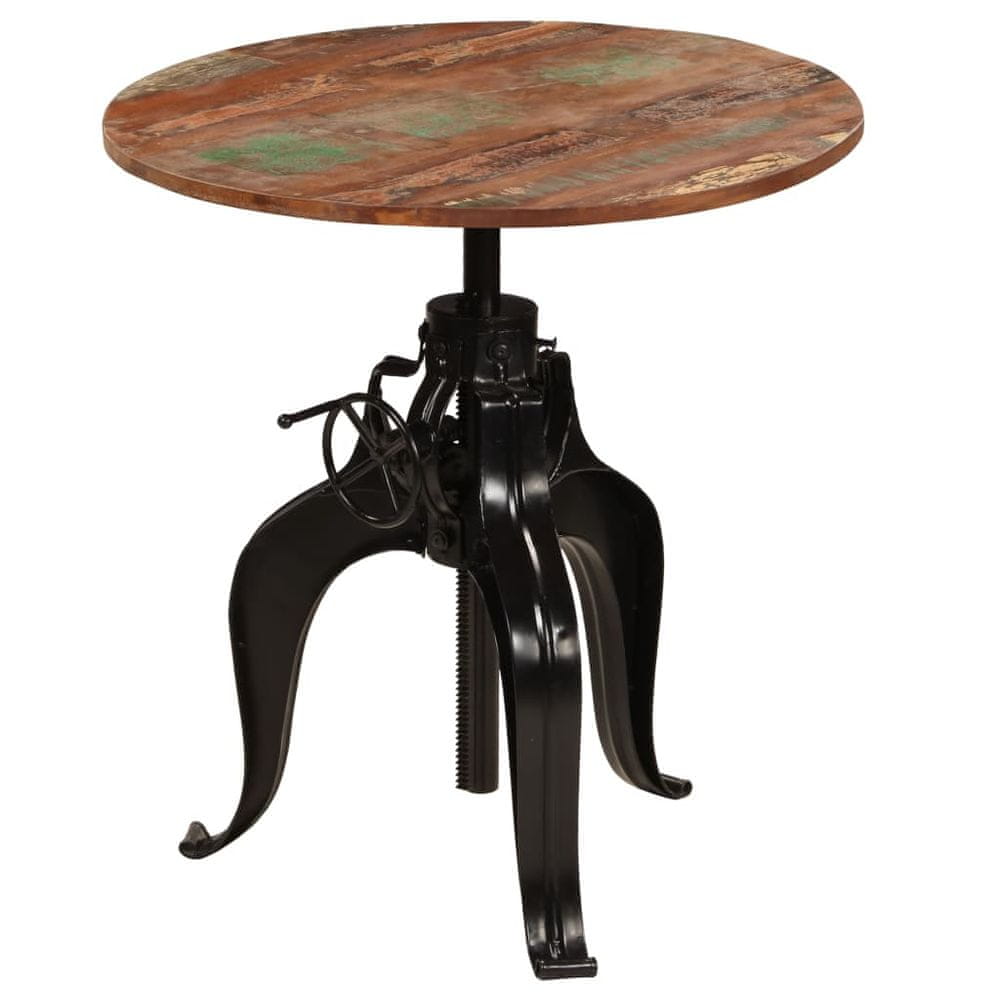 Petromila vidaXL Barový stôl, recyklovaný masív 75x(76-110) cm